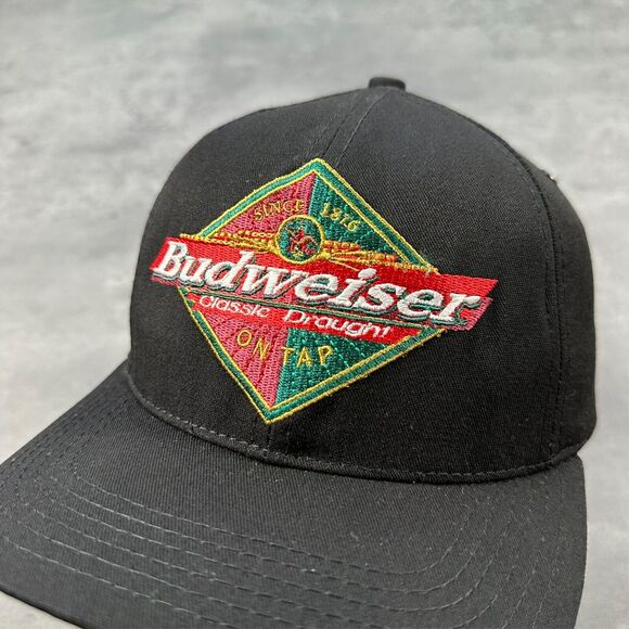 Vintage Deadstock Anheuser-Busch Budweiser Classic Draught On Tap Hat - Picture 2 of 5
